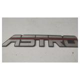 Chevy Astro Block Letter Red Stripe Emblem/Badge