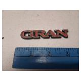 'Gran' Emblem/Badge from Buick Regal Gran Sport
