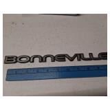 Pontiac Bonneville Nameplate Trunk Emblem/Badge