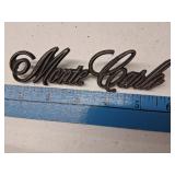 Chevy Script Monte Carlo Body/Fender Emblem/Badge