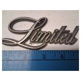 GM/Buick Script 'Limited' Fender/Body Emblem/Badge