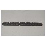 Ford Grand Marquis Nameplate/Emblem/Badge