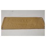 Liddell-Birmingham Trailer Badge/Plate