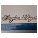 Cadillac Brougham d'Elegance Emblem/Badge