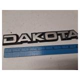 Dodge Dakota Block Text Emblem/Badge