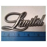 GM/Buick Script 'Limited' Fender/Body Emblem/Badge