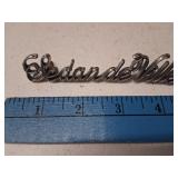 Cadillac Sedan de Ville Body/Fender Emblem/Badge