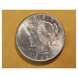 AU+ 1922 Peace Silver Dollar