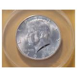 ANACS 1964 Kennedy Silver 50c in MS64