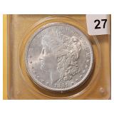 PCGS 1881-S Morgan Silver Dollar in MS63