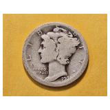 Semi-Key! 1921 Mercury Silver Dime