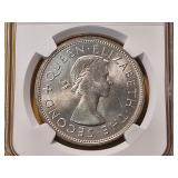 NGC 1953 Rhodesia Silver Crown in MS63