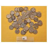 Fifty Mixed US Nickels