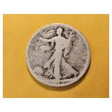 Better Date 1919-S Walking Lib. Silver Half Dollar
