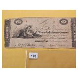 1814? Kentucky Insurance Bond for $20