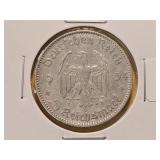 1934 Germany Silver 5 Marks