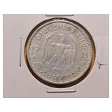1935 Germany Silver 5 Marks