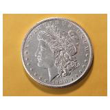 AU+ 1900-O Morgan Silver Dollar