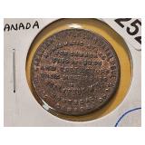 Undated Candian J. Le Roux Token