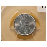 PCGS 1943-D Steel Wheat Cent in MS64