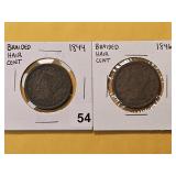 Two Braided Hair Large Cents