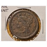 1851 Braided Hair Large Cent