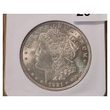 NGC 1921 Morgan Silver Dollar in MS64