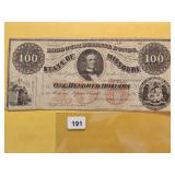 186_ Missouri Defense Bond $100 Note