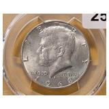 PCGS 1968-D Kennedy Silver 50c in MS64
