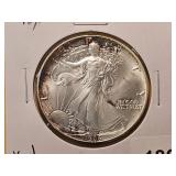 KEY DATE! GEM BU 1986 American Silver Eagle