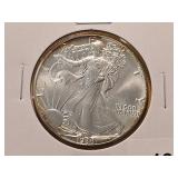 GEM BU 1988 American Silver Eagle