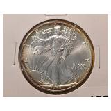GEM BU 1989 American Silver Eagle