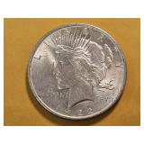 AU+ 1922 Peace Silver Dollar