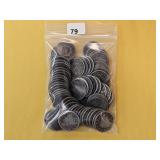 Bag of 100 Liberty V Nickels