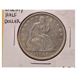 Better Grade 1858-O Seated Liberty Silver 50c