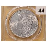 PCGS 1887 Morgan Silver Dollar in MS63