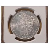 NGC 1880-S Morgan Silver Dollar in MS63