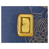 GOLD! PAMP 1 Gram .999 Fine Gold Bar