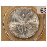 PCGS 1985-Mo Mexico Silver Onza in MS67