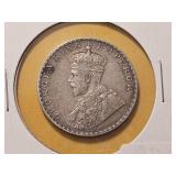 1912 India Silver Rupee