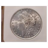NGC 1885 Morgan Silver Dollar in MS63