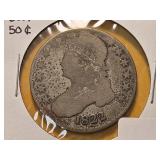 1822 Capped Bust Silver Half Dollar