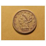 GOLD! Bright AU 1878 Liberty Head $2.5 Gold
