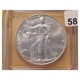 ICG 1999 American Silver Eagle in MS69+