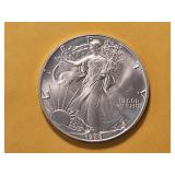 GEM BU 1988 American Silver Eagle