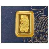 GOLD! PAMP 1 Gram .999 Fine Gold Bar