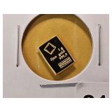 GOLD! Valcambi 1 Gram .999 Fine Gold Bar