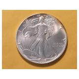 GEM BU 1990 American Silver Eagle