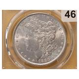 PCGS 1886 Morgan Silver Dollar in MS63