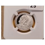PERFECT! NGC 2013-S Silver Quarter PF70 UC